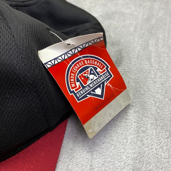 Quad City River Bandits MLB Hat Black Red Mascot Fitted Style Baseball‎ Cap New - Picture 2 of 5